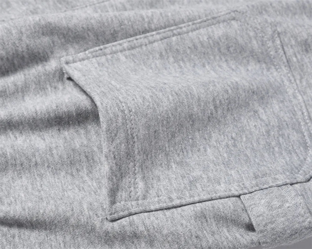 Heren effen casual sweatpants met elastische taille en wijde pijpen. Losse pasvorm voor comfortabel dragen. Ideaal voor vrije tijd. — foto 14