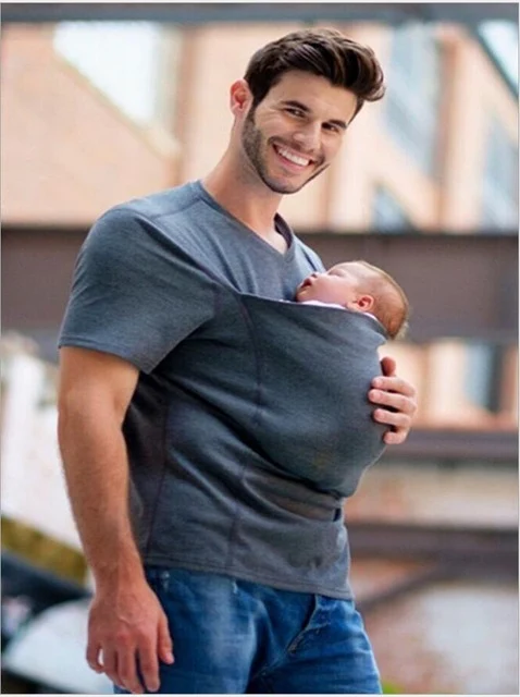 Camiseta de transporte para bebês, para mamães. Conforto, praticidade e carinho, ideal para manter seu bebê perto e livre para se movimentar. — foto 2