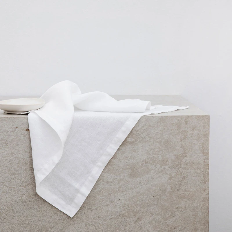 Pure Linen Insulation Placemat Square Wiping Towel Solid Color Napkin Mouth Cloth for Table Setting and Hygiene. — photo 19