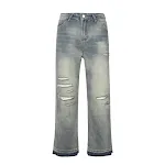 Heavy Industry heren ripped burr denim broek, stevig, duurzaam en comfortabel voor zwaar werk of dagelijks gebruik. — foto 22