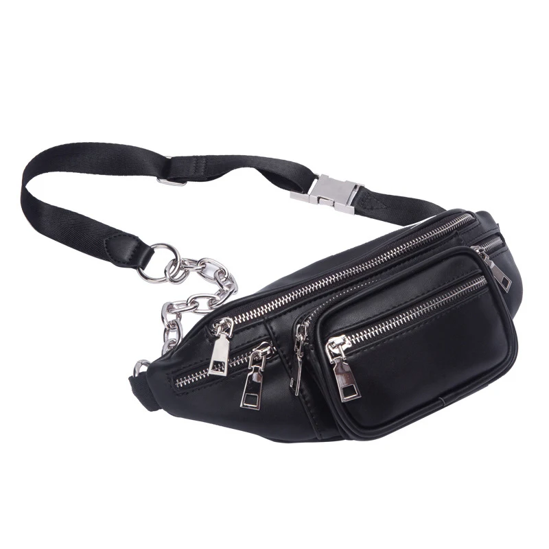 Title 4, Riñonera casual unisex con cadena diagonal, mod...