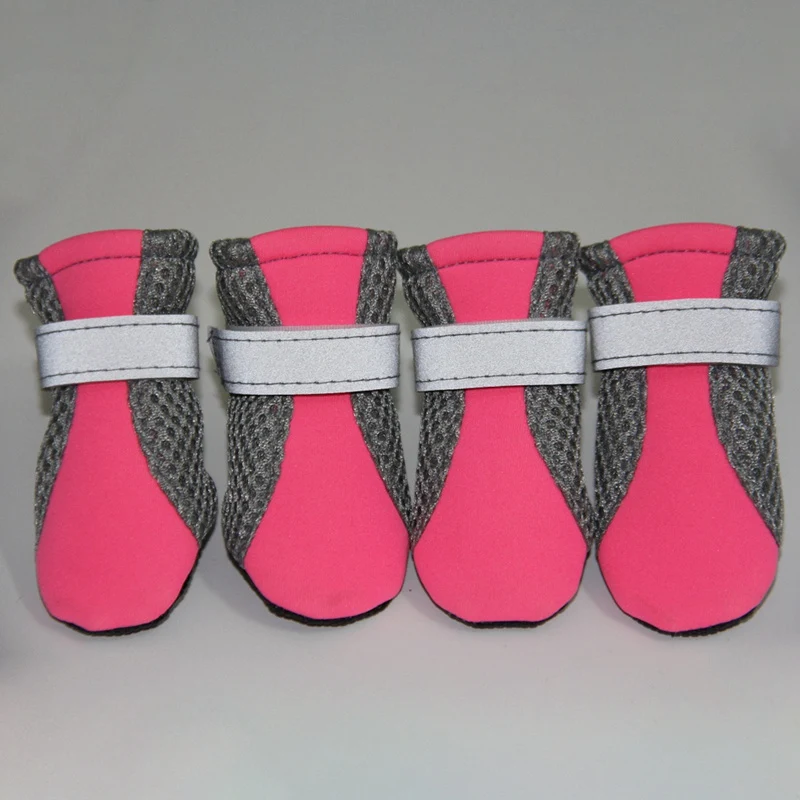 Title 5, 4pcs non-slip Pet Boots Paw Protector Reflectiv...
