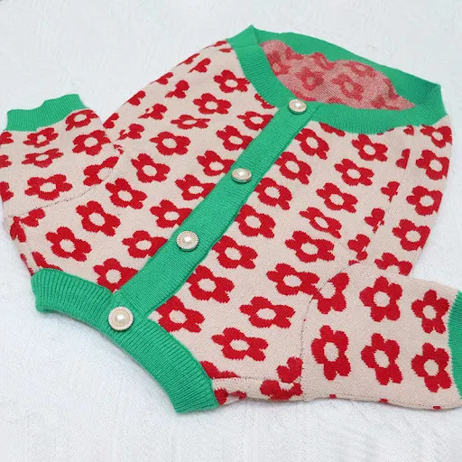 Title 4, Small Flower Button Cardigan Sweater for women,...