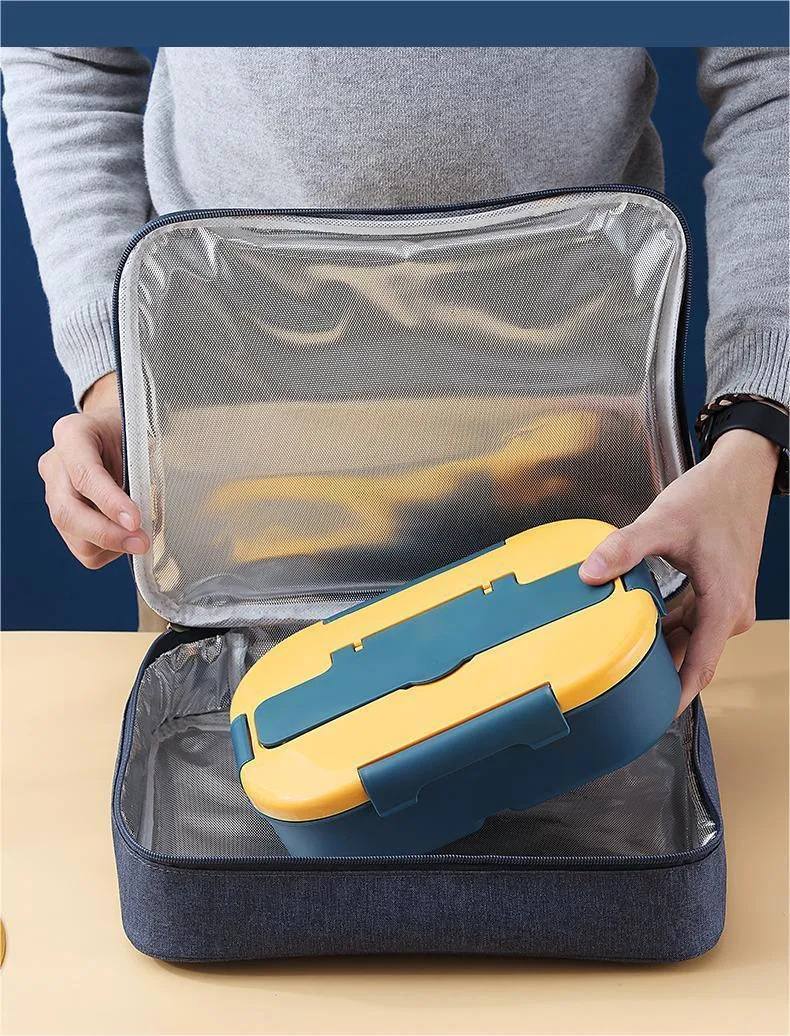 Title 5, Four Compartment Plastic Portable Lunch Box for...