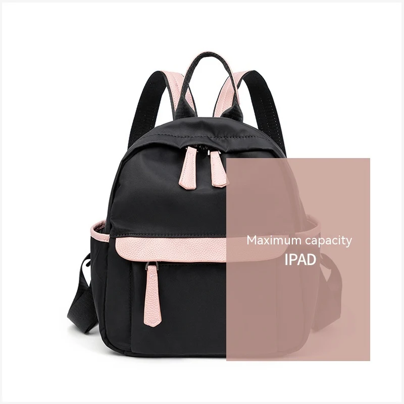 Mochila feminina de tecido Oxford leve, grande capacidade, perfeita para o dia a dia, viagens e trabalho, confortável e prática. — foto 5