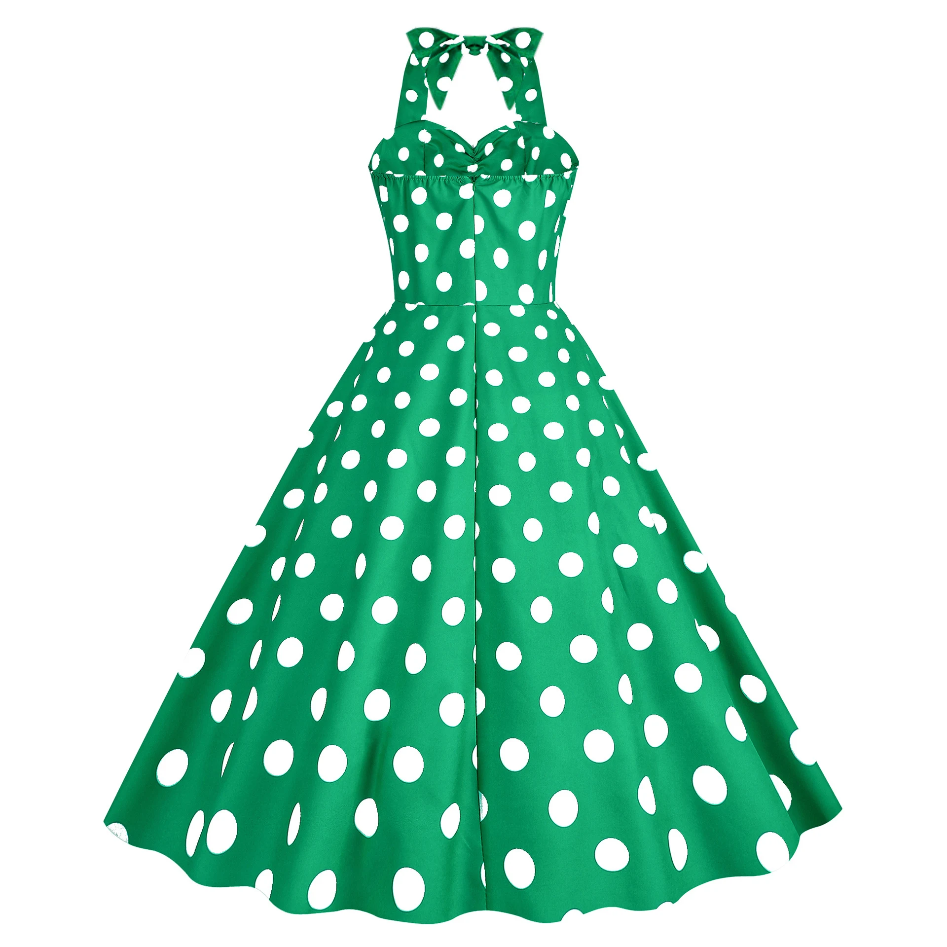 Title 8, Vestido Feminino Retro Hepburn, Estilo Halter, ...