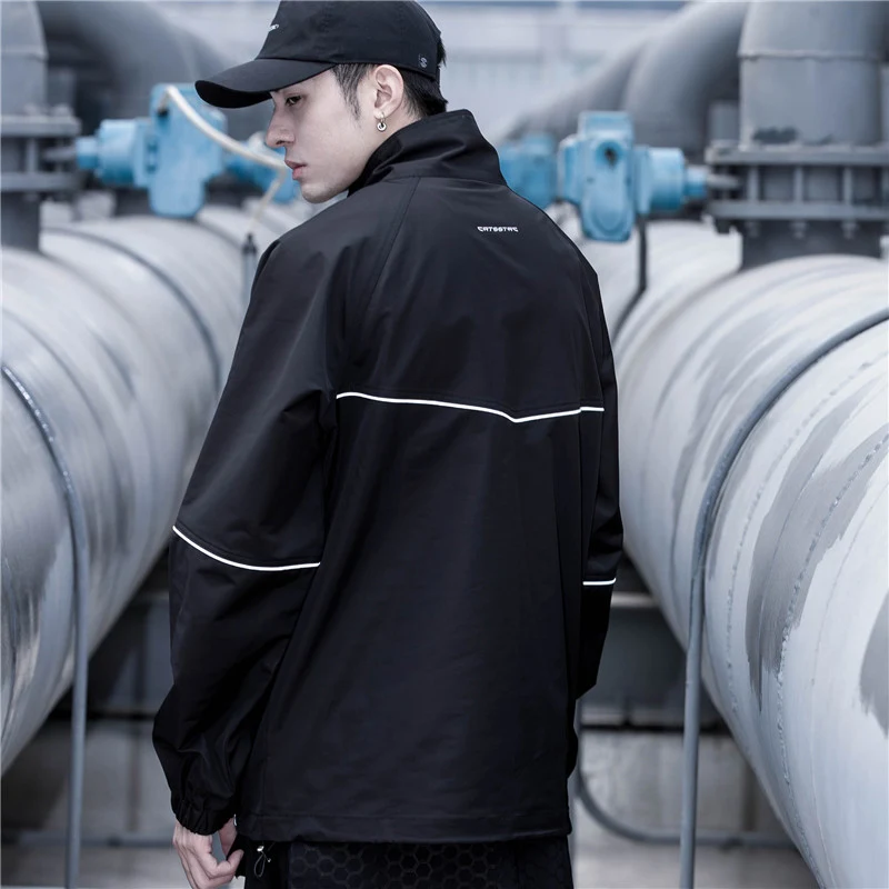 Title 4, Reflective half zip jacket for enhanced nightti...