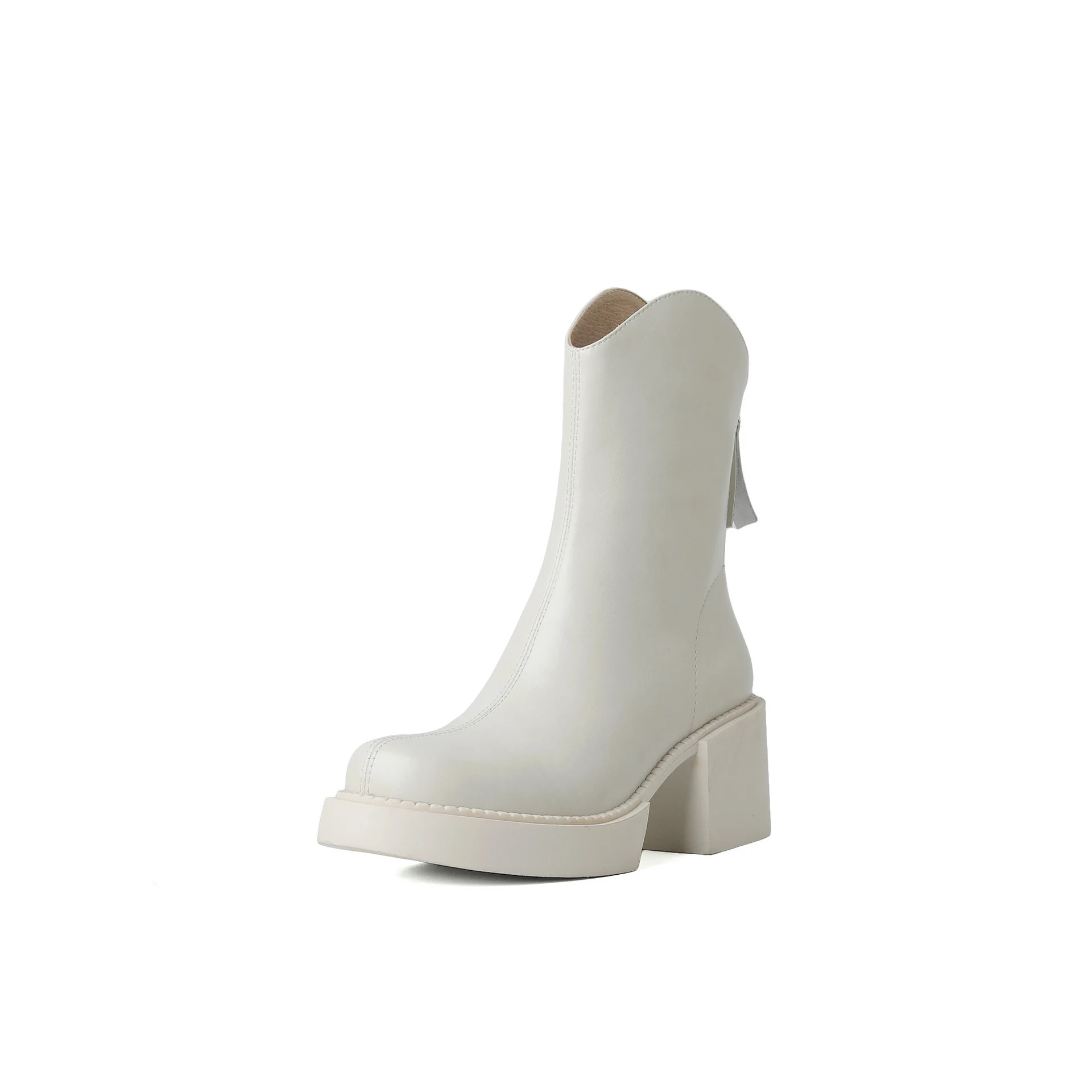 Title 8, Womens Horse Oil Cowhide Short Boots, Thick-so...