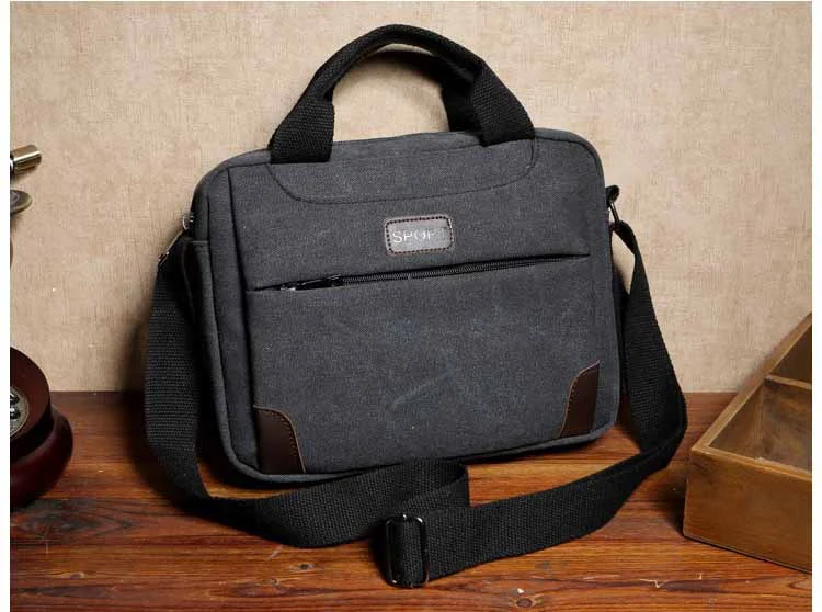 Title 3, Bolso Mensajero Casual de Lona para Hombre con ...