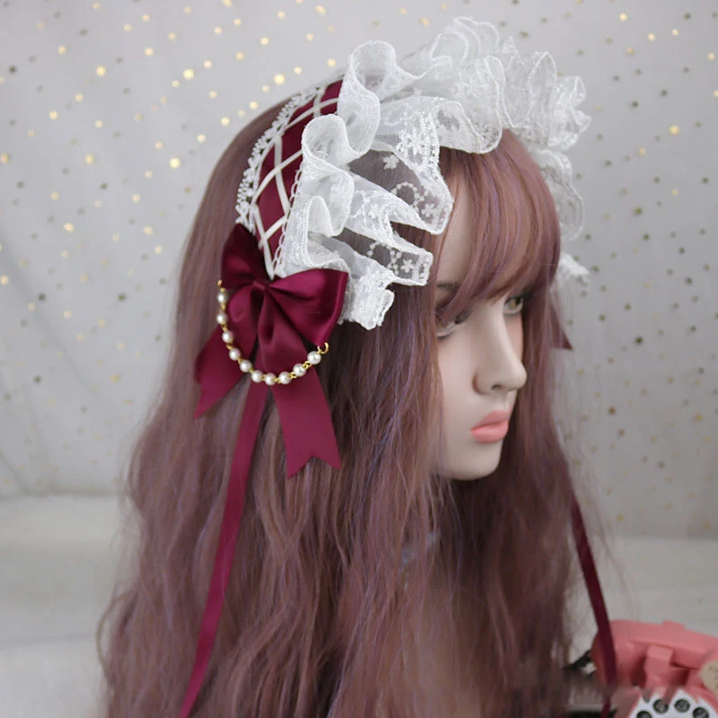 Tiara Lolita Original para Cabelo, Perfeita para Uso Diário, Combinação Versátil, Estilo "Street Poisonous Mushroom", Enfeite Diferenciado. — foto 13