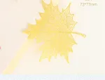 Metal bookmark maple leaf