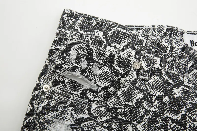 Title 7, European and American High Street Snake Print J...