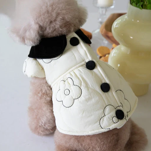 Autumn Winter Pet Plush Lapel Coat Dog Warm Coat Pet Skirt Clothes Teddy Clothes Designer Dog Clothes Dog Clothes for Sm — photo 3