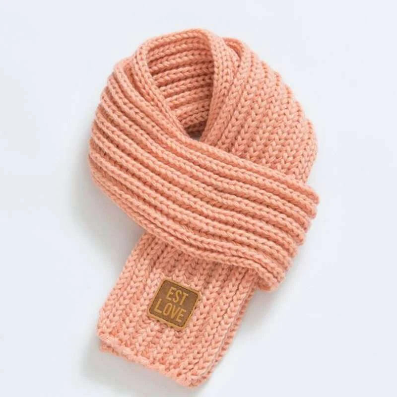 Title 7, Autumn And Winter Solid Color Knitted Children...
