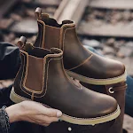 Botas Chelsea Dr. Martens masculinas casuais, estilo britânico, conforto e elegância para o dia a dia e looks modernos. — foto 10