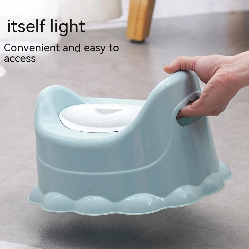 Draagbaar baby-urinoir, toiletkrukje en toilet. Handig voor onderweg en thuis, maakt zindelijkheidstraining gemakkelijk en comfortabel. — foto 3