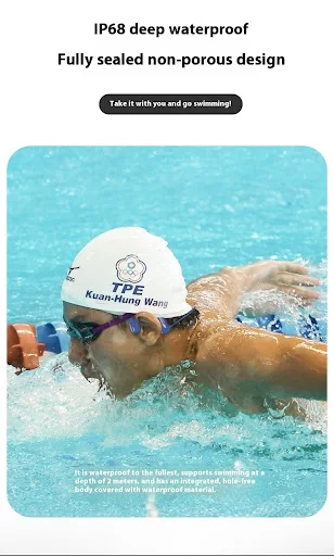 Title 2, Bone Conduction Swimming Bluetooth Headset with...