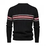 Men's Round Neck Pullover Print Casual Sweater, Comfortable and Versatile for Everyday Wear, Perfect for a Relaxed Look, — photo 5