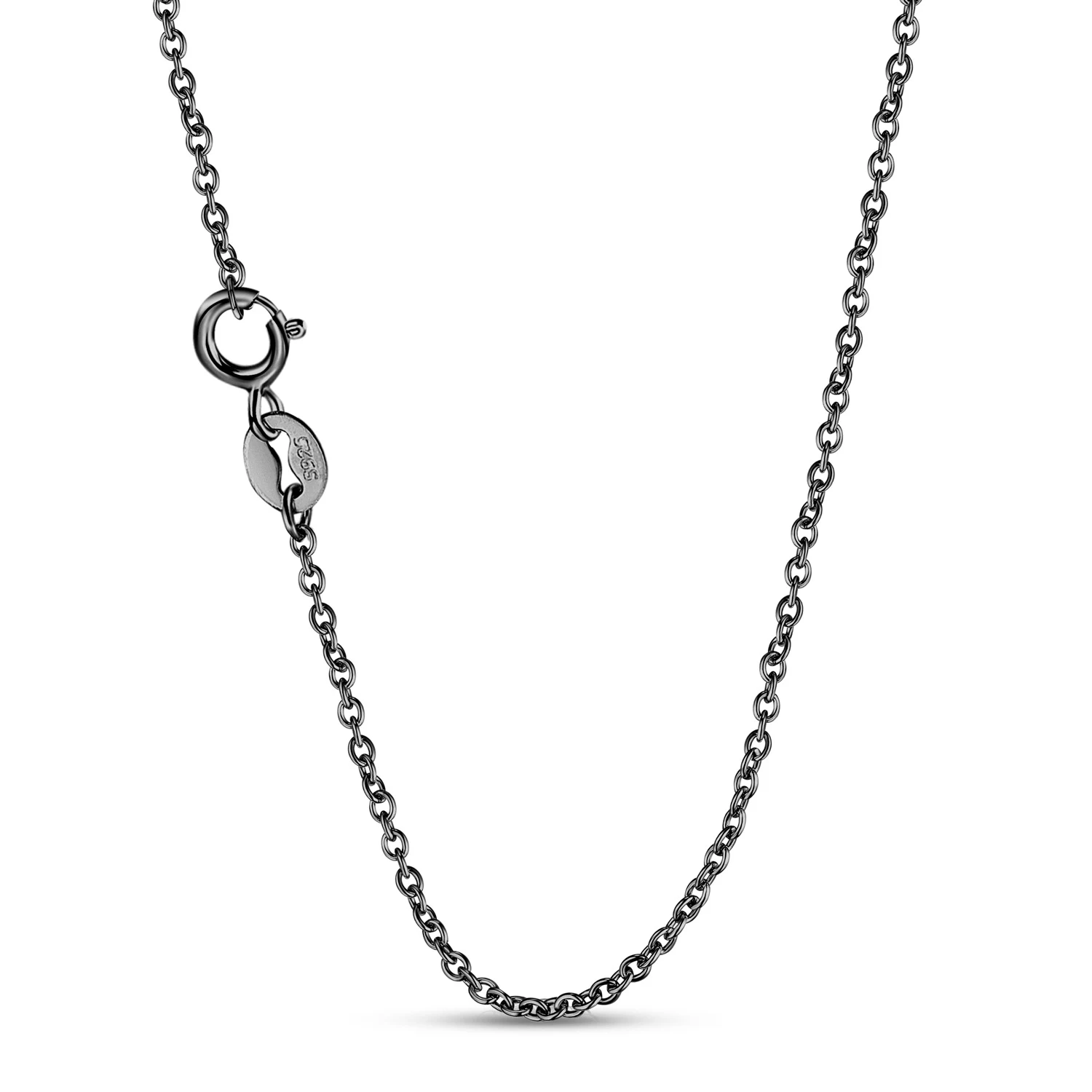 Colar de gato preto fofo S925 prata eletroplatada ouro negro, presente Halloween animal da floresta. Joia adorável e elegante para mulheres. — foto 2