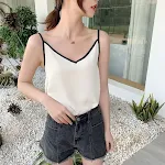 All-match short chiffon camisole for women, versatile and stylish. Perfect for layering or wearing alone, a summer wardr — photo 4