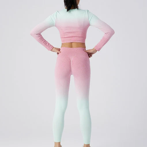 Title 2, Conjunto de leggings de yoga de nailon para muj...