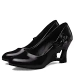 Sapatos de salto alto femininos com laço simples e bico redondo, perfeitos para um visual elegante, confortáveis e com estilo. — foto 1