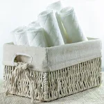 Drie-laags ecologische katoenen luiers. Zacht, absorberend en milieuvriendelijk. De ideale keuze voor comfort en duurzaamheid voor baby's. — foto 4