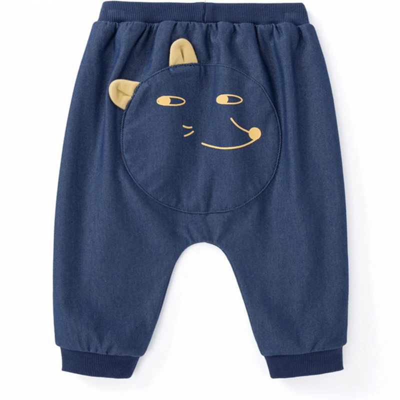 Calças para bebê de algodão puro para primavera e outono. Roupa infantil confortável e respirável, ideal para o dia a dia e brincadeiras. — foto 4