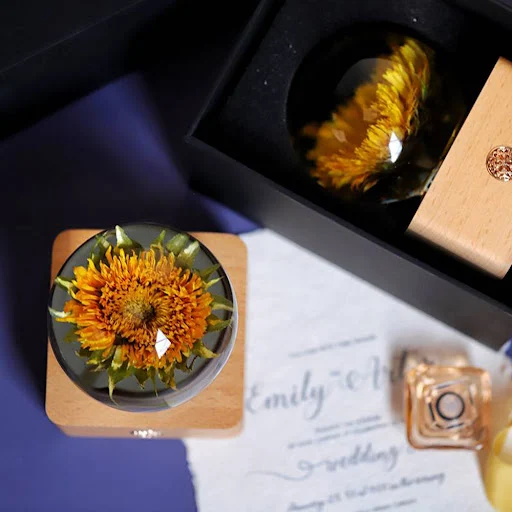Title 4, Everlasting Flower Sunflower Night Light Decora...
