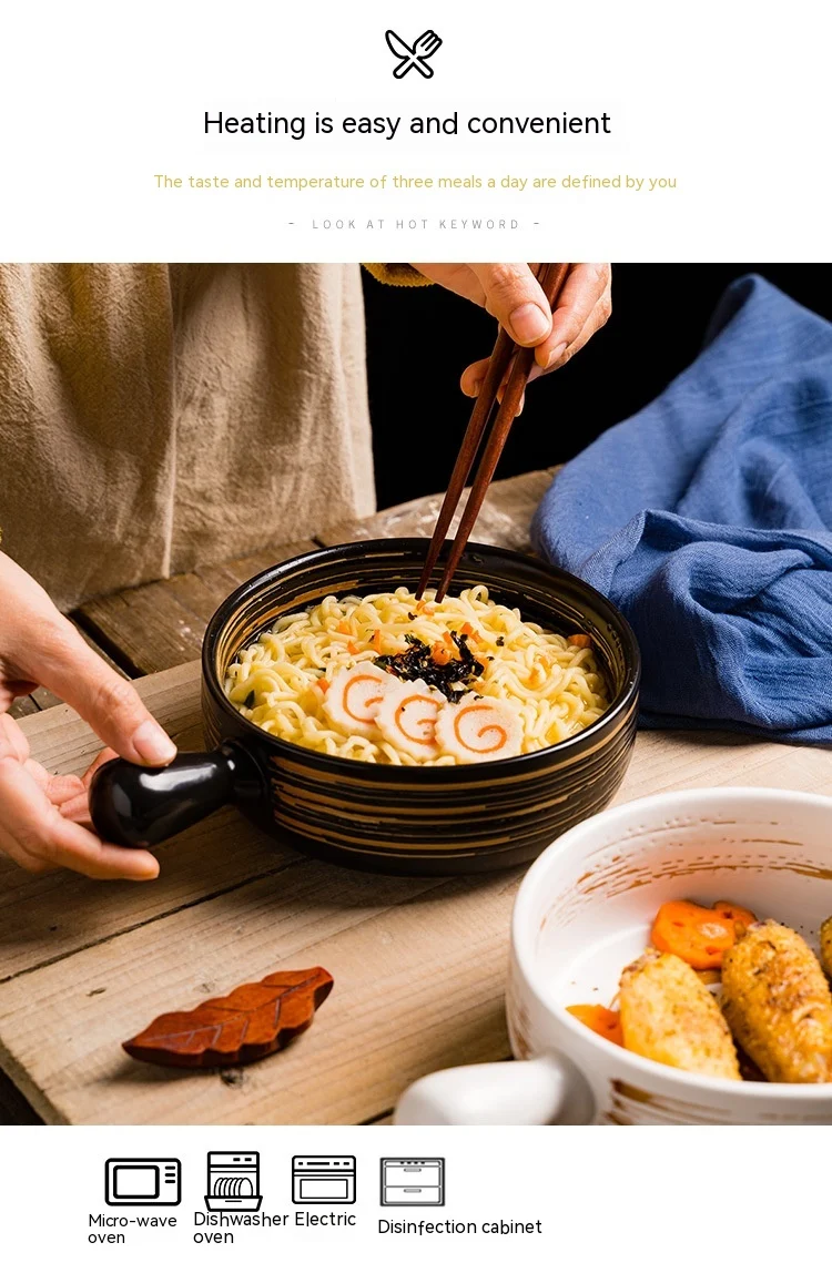 Title 11, Household Single Handle Ceramic Baking Bowl for...
