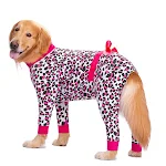 Anti-Fell-Pyjama mit Schleife für große Hunde, vierbeinige Haustierbekleidung, schützt und hält warm, bequem. — foto 16