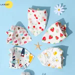 Pet Bandanas Cotton Washable Dog Bandanas Scarf Bowties Collar Pet Square Bib For Puppies — photo 4