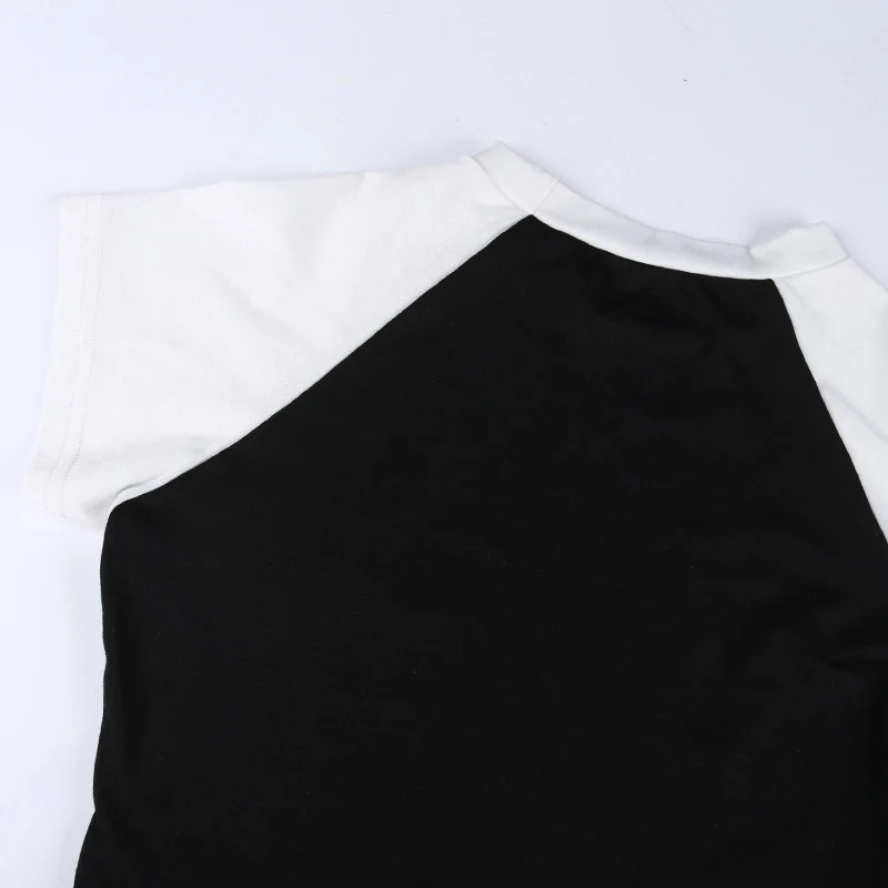 T-shirt corta con stampa di palme da strada in stile europeo e americano — foto 11