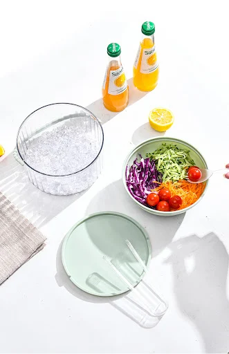 Title 11, Iced Fresh-keeping Salad Bowl Round Clear With ...