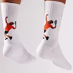 Serve Pattern Couple Towel Bottom Athletic Socks, designed for comfort and performance, perfect for active partners. — photo 18