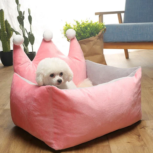 Bed for Dog Cat Pet Plush Kennel Medium Small Dog Sofa Bed Cushion Pet Calming Dog Bed House Pet Supplies Accessories — photo 4