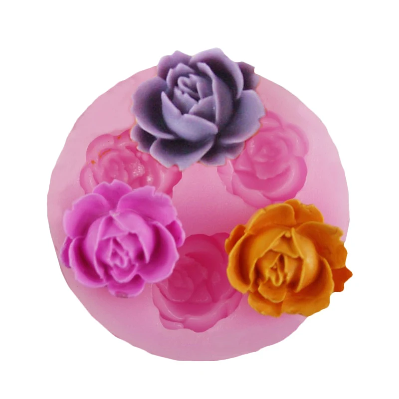 Rose Flower Fondant Silicone Cake Mold. Create stunning edible cake decorations quickly and easily. Perfect for elegant — photo 10