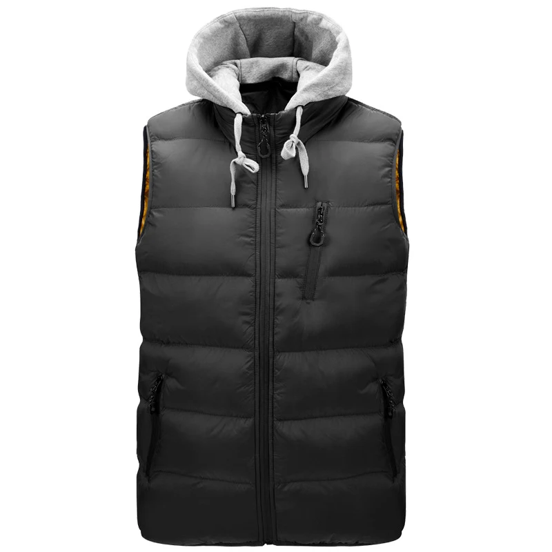 Title 6, Amazon Novo Colete com Capuz Masculino Outono C...