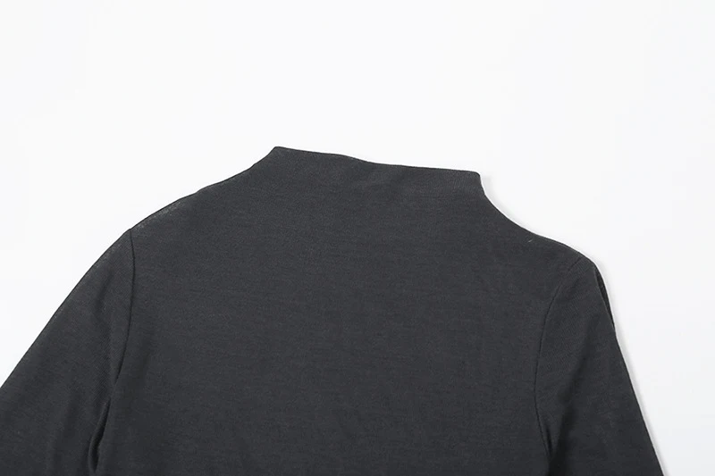 Title 3, Trui met lange mouwen, hoge taille, slanke pasv...