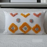 Almofada de cabeceira de sofá tufting marroquina estilo Ins. Conforto e estilo para sua sala com esta almofada macia e elegante. — foto 1
