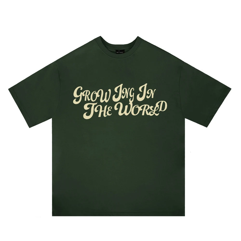 Men's Letter Print Short-sleeve T-shirt. Experience casual comfort and style. Perfect for everyday wear, providing a rel — photo 36