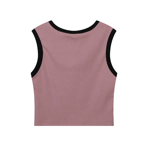 Title 16, Gilet corto alla moda con coulisse per donna. V...