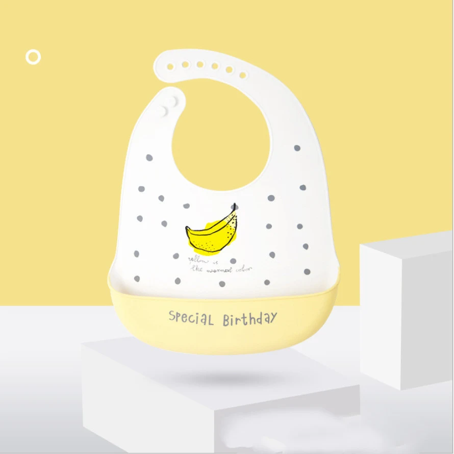 Babador de silicone para bebê, de grau alimentício, com bolso coletor, macio e lavável, perfeito para a alimentação infantil. — foto 10