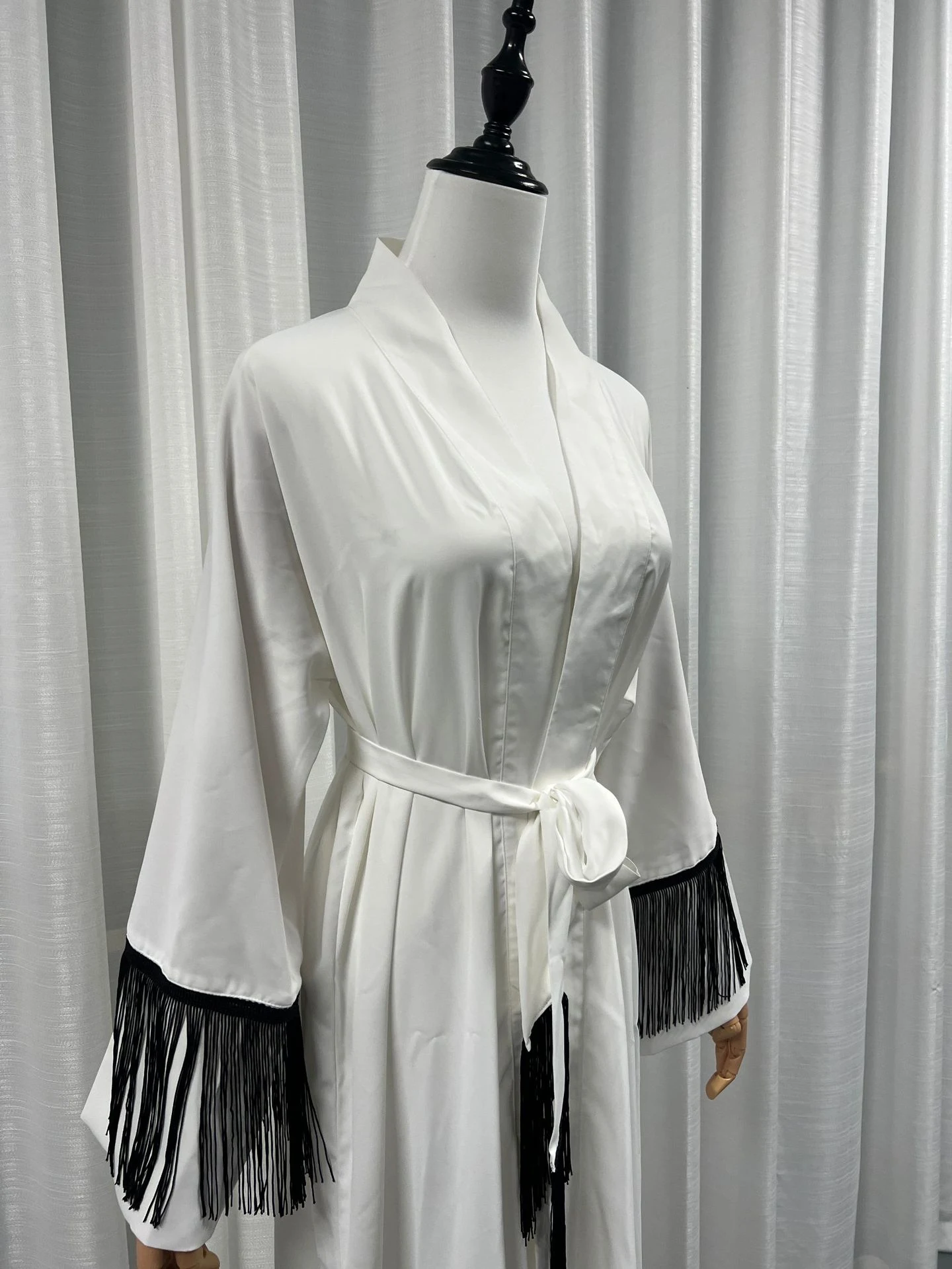 Title 2, Dubai Abaya Coat with Tassels, Middle East Ethn...