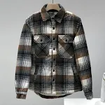 Nova Jaqueta Camisa Masculina de Flanela Grossa Xadrez, Quente e Resistente, Perfeita para Inverno e Uso Diário. — foto 3