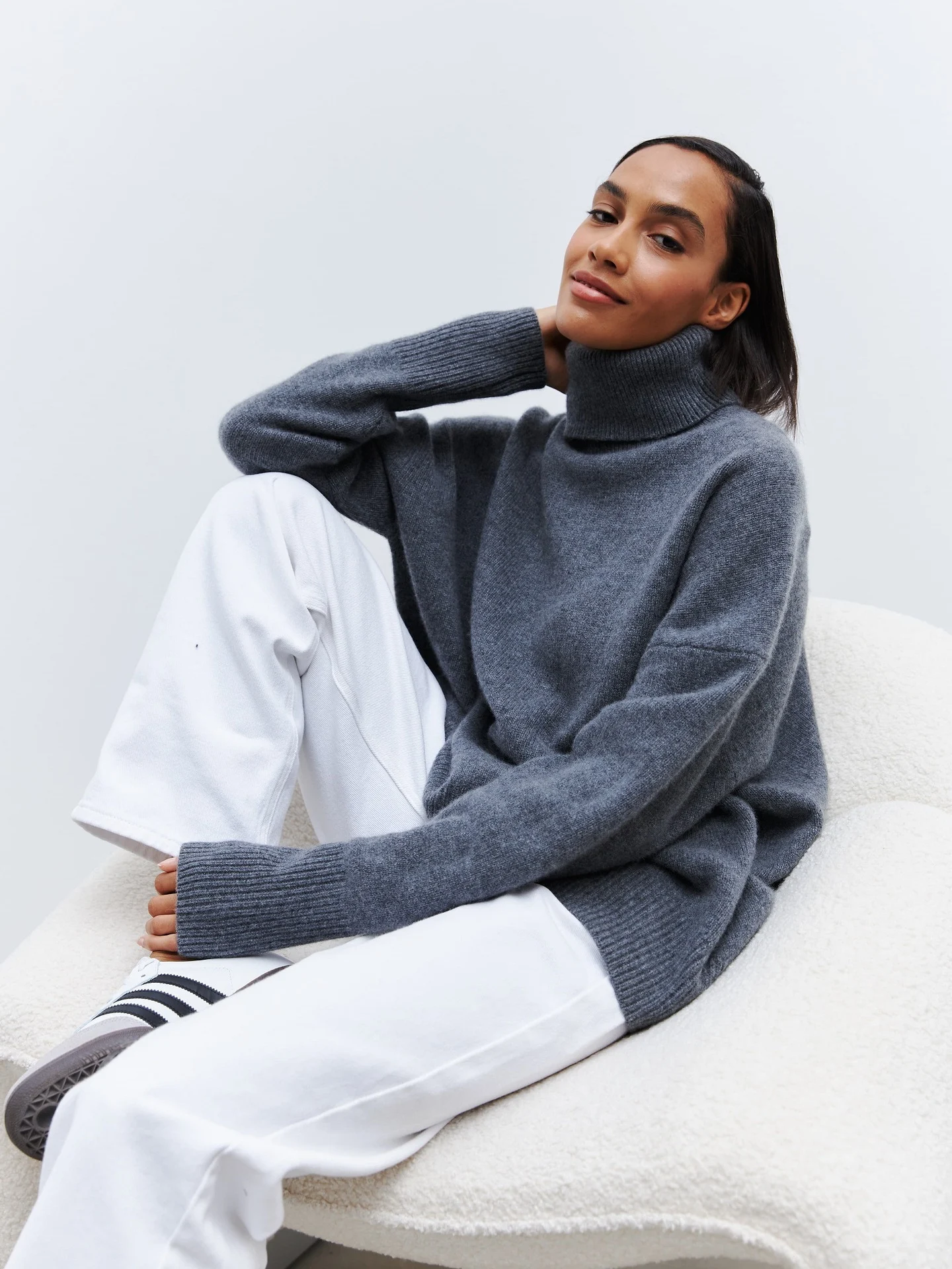 Title 6, Womens Loose High Collar Autumn And Winter Ant...