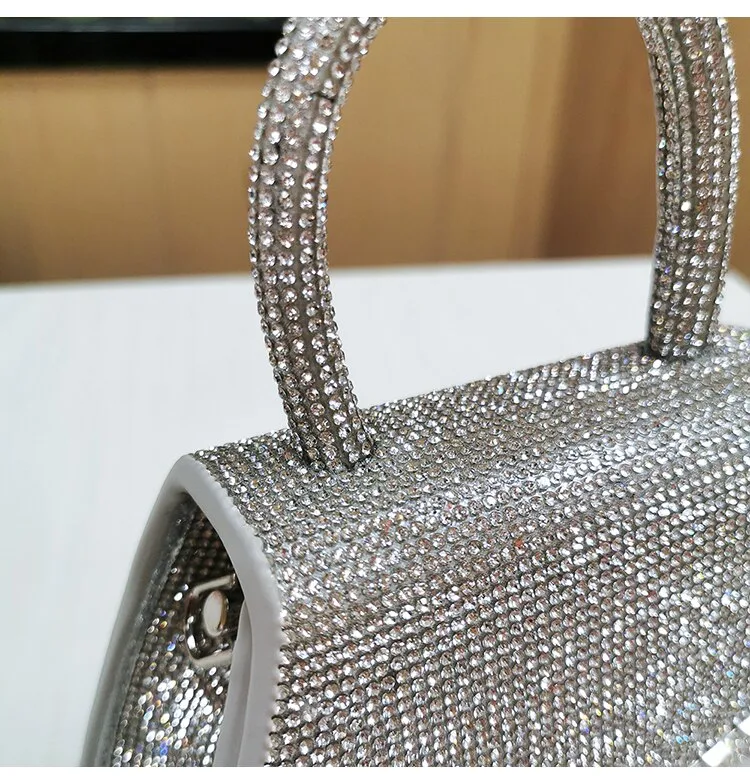 Title 23, Bolsa feminina transversal com strass, glamouro...