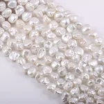 Perle naturali d'acqua dolce con specifiche multiple, ideali per creare gioielli unici ed eleganti adatti a ogni occasione. — foto 3