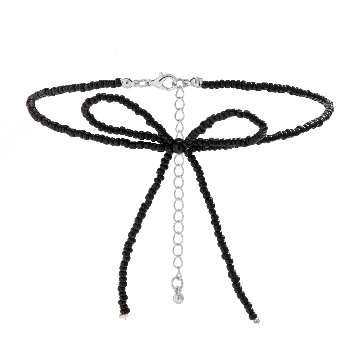 Conjunto de brincos, pulseira e colar com laço de nós e contas de nicho. Adicione um toque artesanal e sofisticado ao seu visual diário, destacando sua beleza. — foto 14