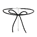 Conjunto de brincos, pulseira e colar com laço de nós e contas de nicho. Adicione um toque artesanal e sofisticado ao seu visual diário, destacando sua beleza. — foto 14